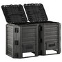 Voir la diapositive 2 : VIDAXL Composteur de jardin Noir 800 L