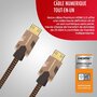 Voir la diapositive 2 : Monster Cable Câble HDMI M2000 UHD 4K HDR10+ 25GBPS 1.5M