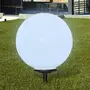 VIDAXL 2 pcs Lampes d'allee d'exterieur a LED 50 cm et piquet au sol