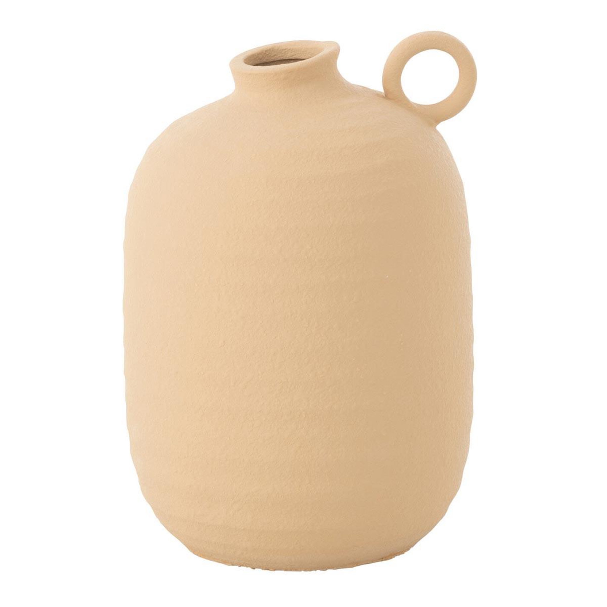 J-LINE Vase étroit en argile  cassia  27cm beige