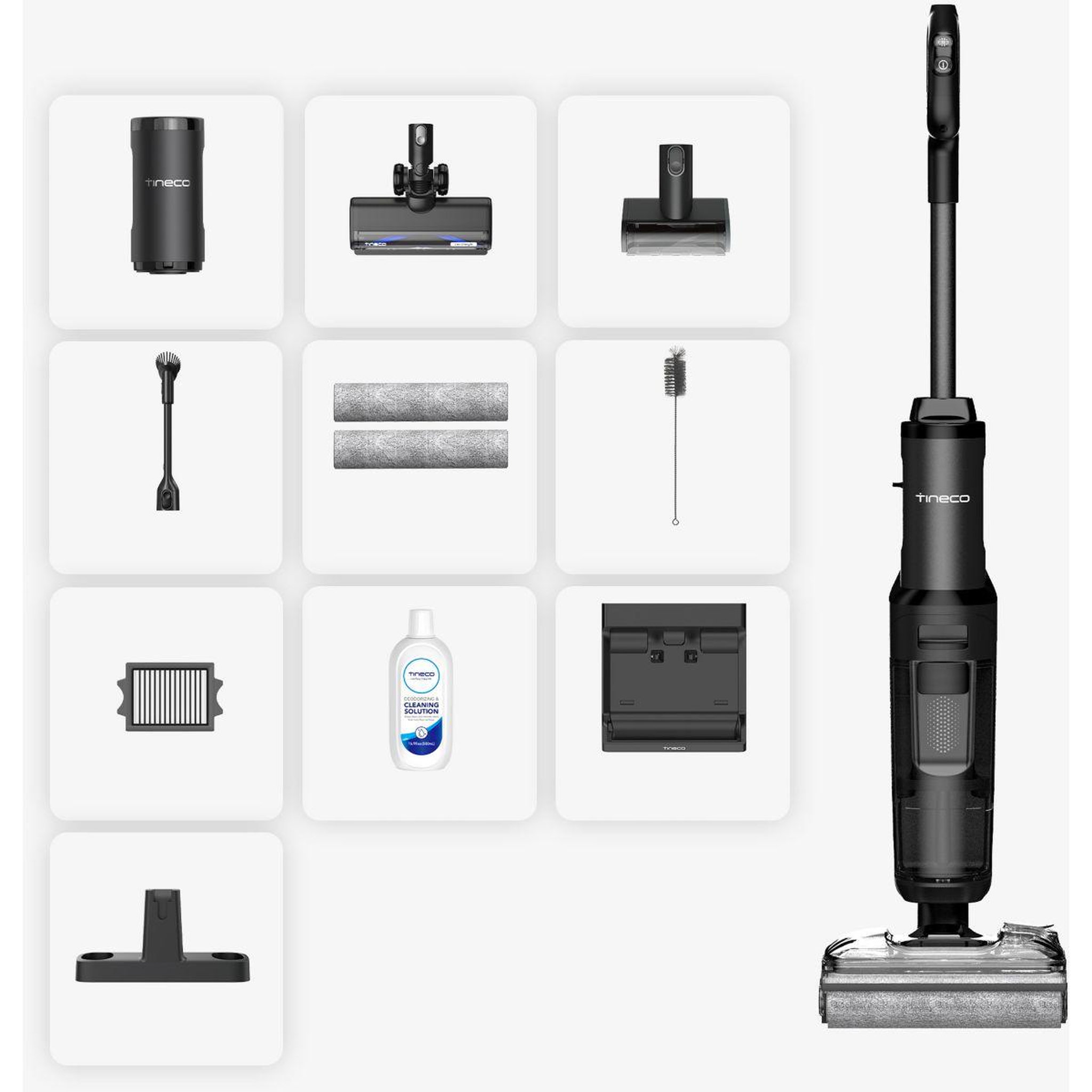 TINECO Aspirateur laveur floor one s7 switch stretch premium noir