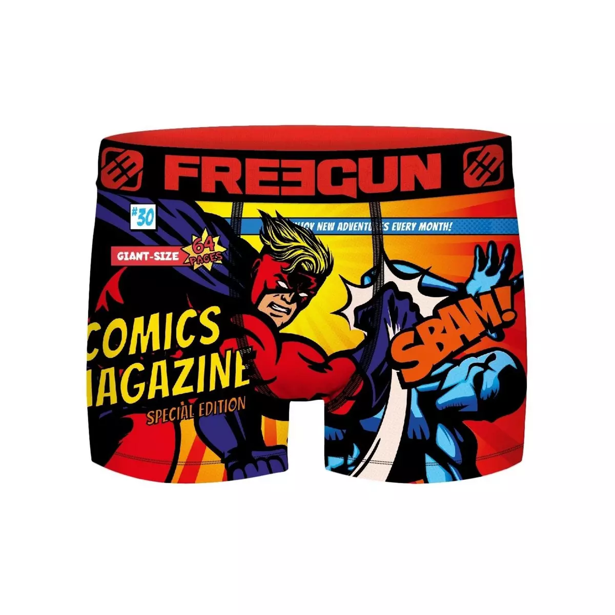 FREEGUN Boxer homme Geek Comics Battle