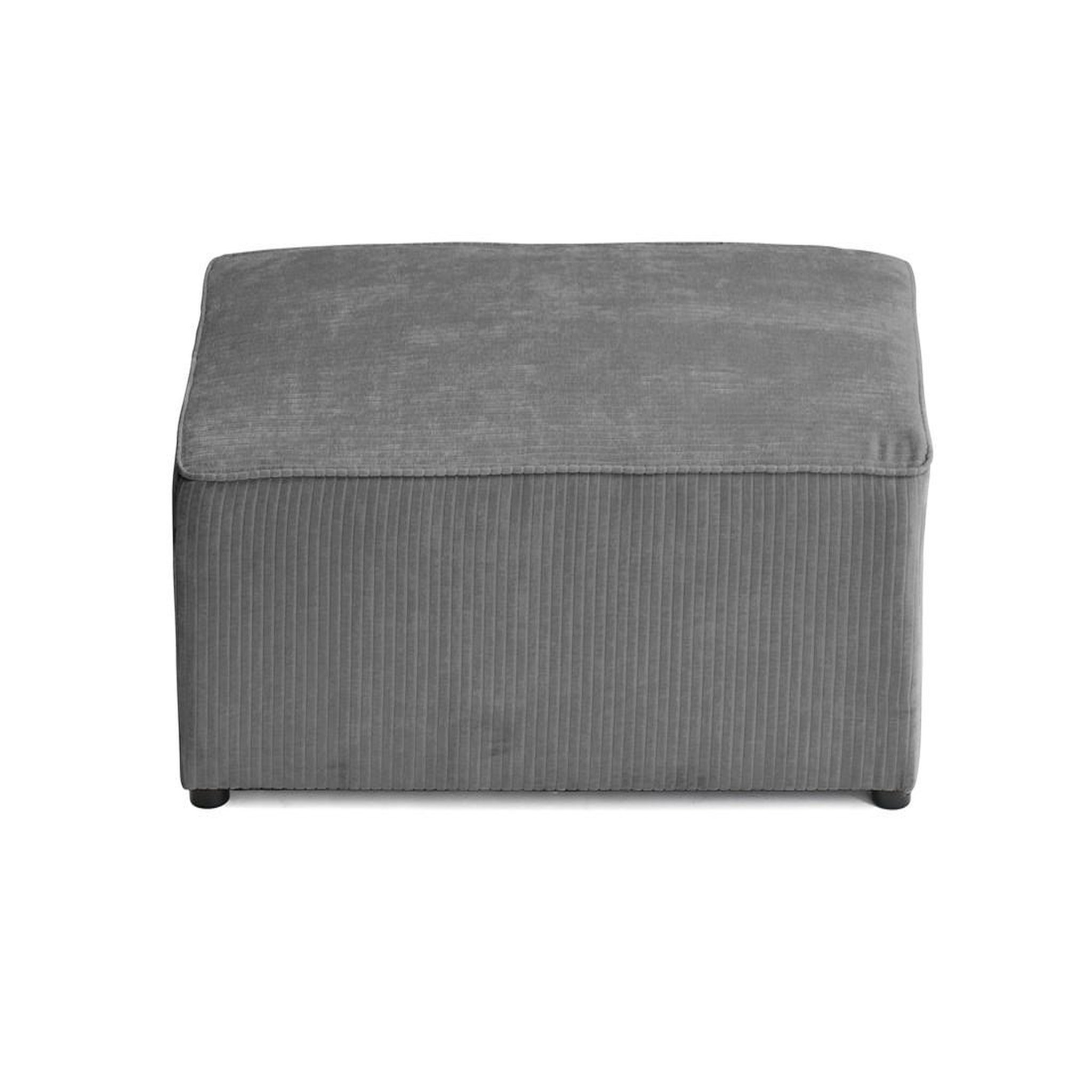 Voir la diapositive 6 : BEST MOBILIER Topaze - pouf - en velours côtelé plat