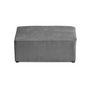 Voir la diapositive 6 : BEST MOBILIER Topaze - pouf - en velours côtelé plat
