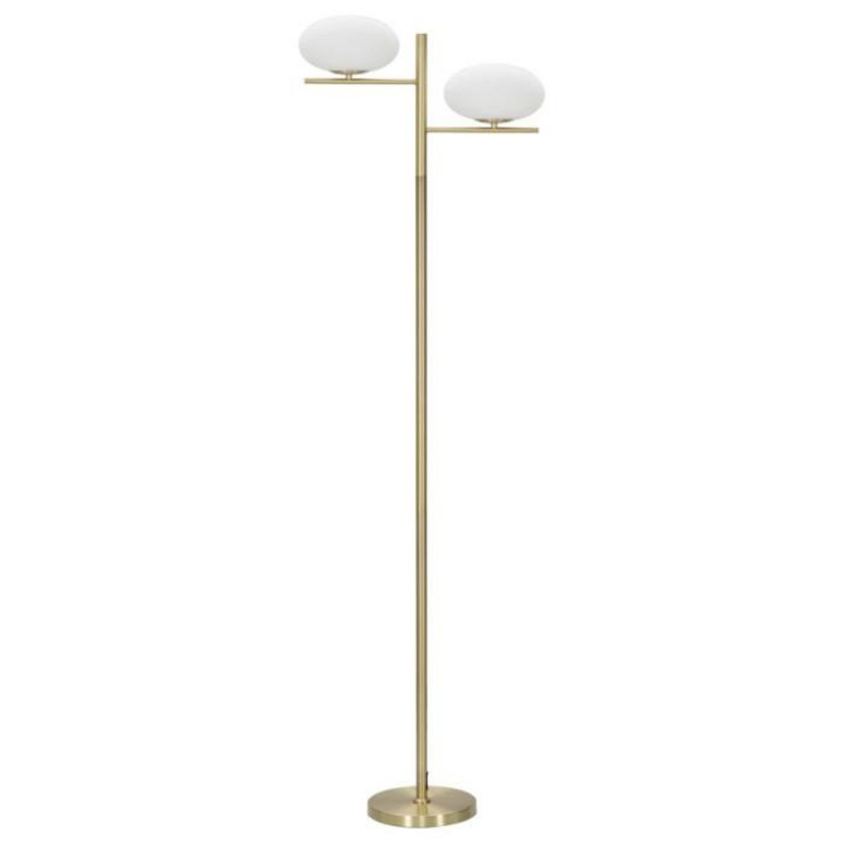 Paris Prix Lampadaire 2 Sphères  Glamy  180cm Blanc & Or