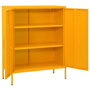 Voir la diapositive 2 : VIDAXL Armoire de rangement Jaune moutarde 80x35x101,5 cm Acier