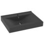 Voir la diapositive 2 : VIDAXL Lavabo avec trou de robinet Gris fonce mat 60x46 cm Ceramique