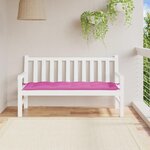 VIDAXL Coussin de banc de jardin rose 150x50x7 cm tissu oxford