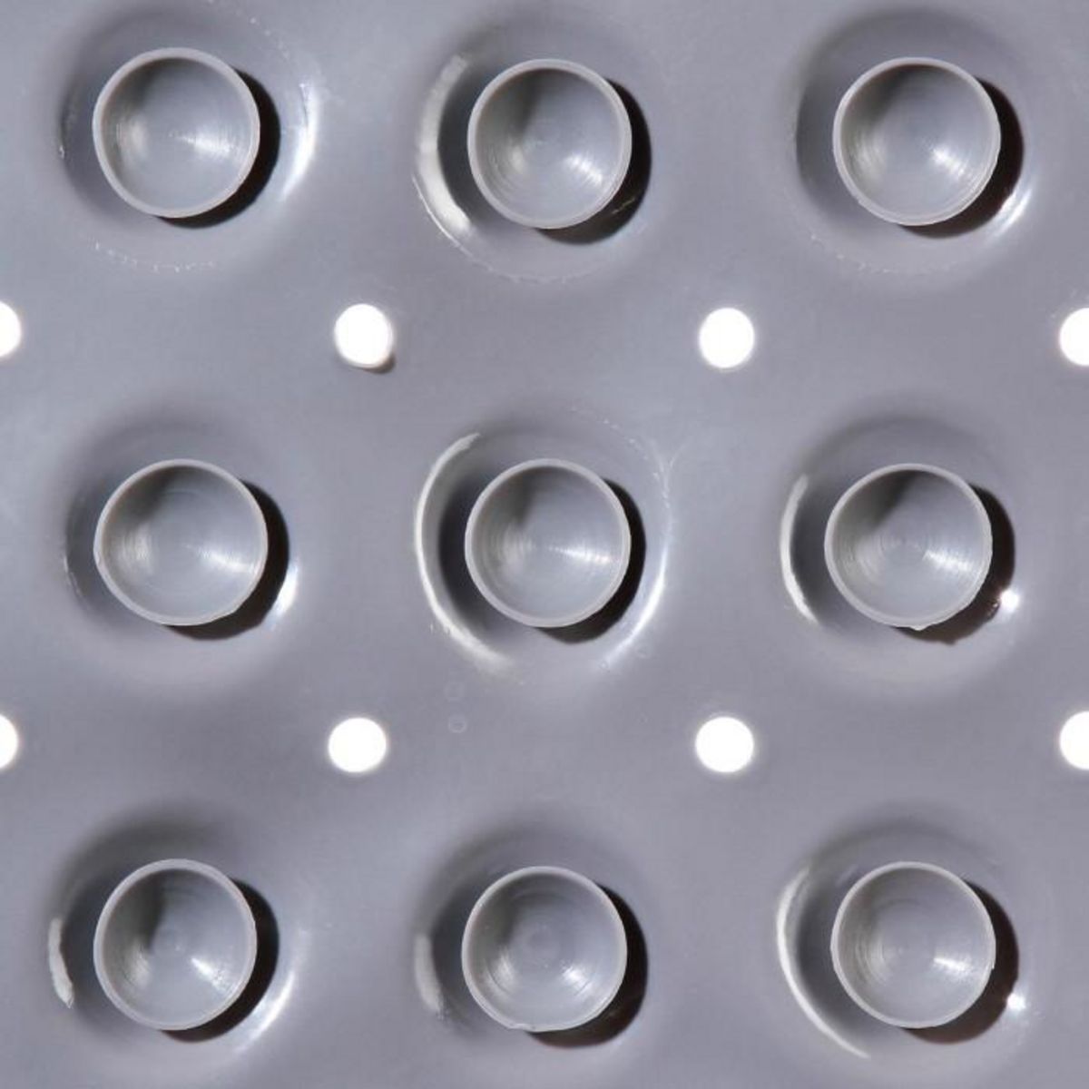 B BASIC & CO Fond de Douche PVC  Anti-Dérapant  54x54cm Gris