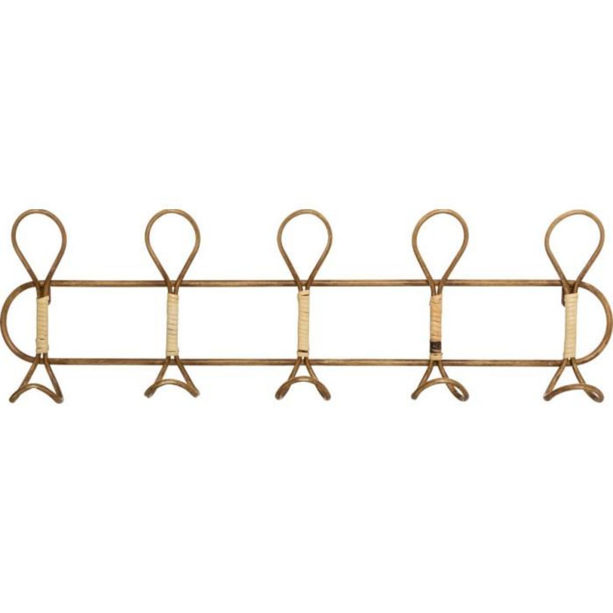 ATMOSPHERA Patère 5 Crochets en Métal  Ilana  76cm Or