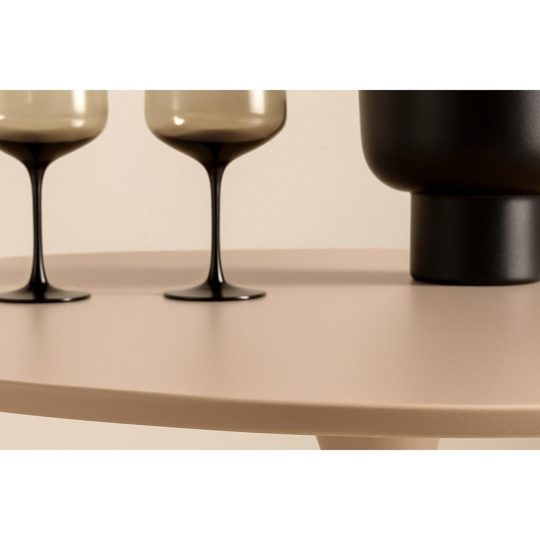 Voir la diapositive 4 : Paris Prix Table à manger ronde  glade  100cm beige