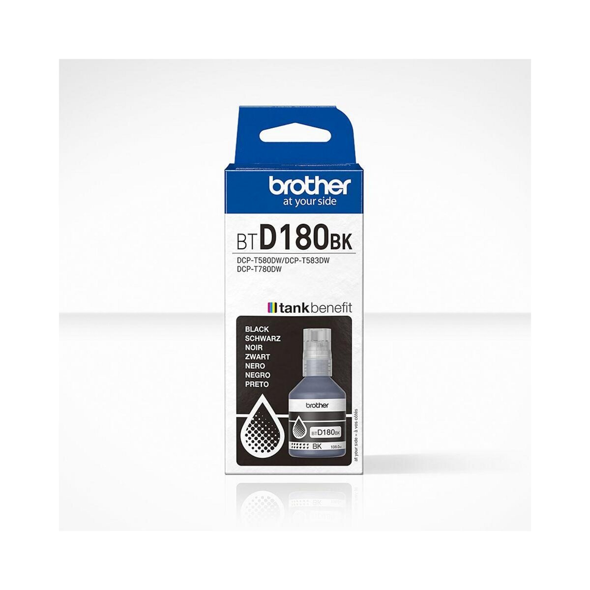 Brother Cartouche d'encre Bouteille d'Encre BTD180 Noire - BTD180BK