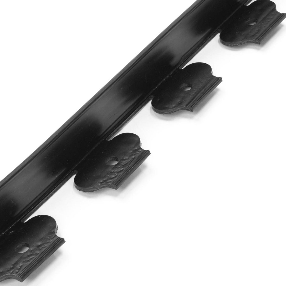 ID MARKET Bordurette de jardin flexible 10 M noire hauteur 5 CM + 30 piquets