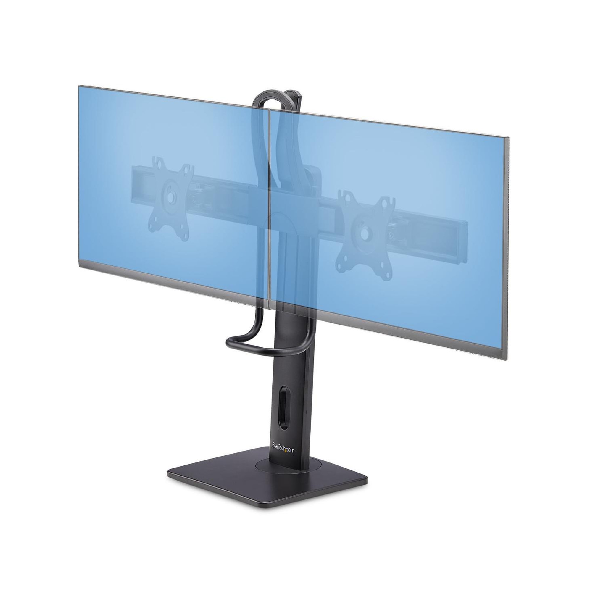 Startech Startech.com support de bureau pour double écrans de 27 pouces, montage vesa 75x75/100x100, réglage de la hauteur sans outil, jusqu'à 6kg par écran