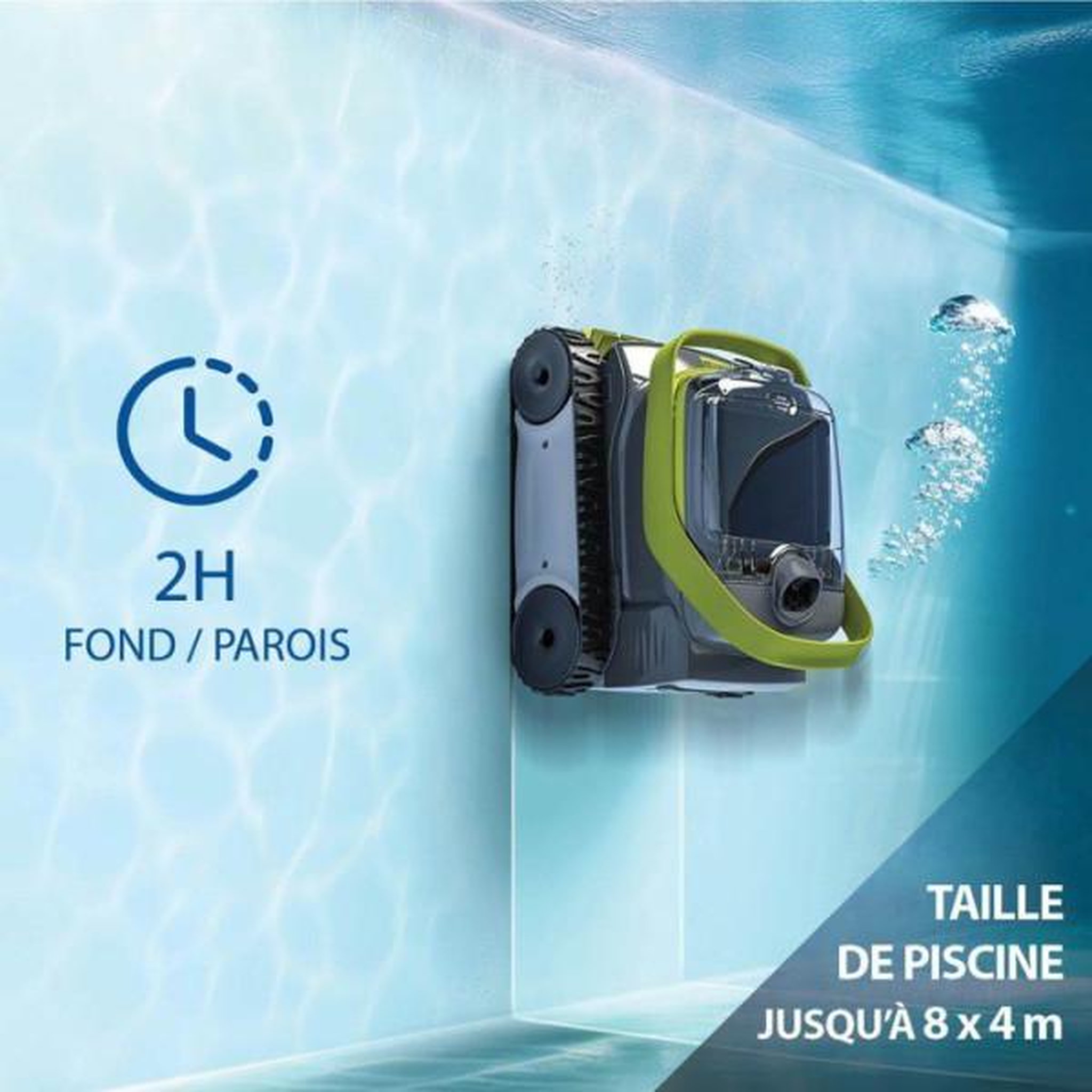 Voir la diapositive 4 : Zodiac Robot de piscine a batterie - ZODIAC - PIXEL OP 3220 - Fond et parois - Cycle de 2 h - Filtre 150-µ