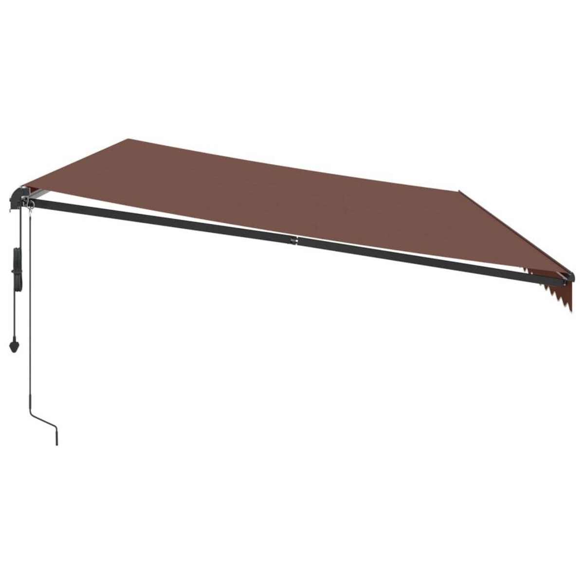 VIDAXL Auvent retractable automatique marron 600x350 cm