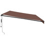 Voir la diapositive 4 : VIDAXL Auvent retractable automatique marron 600x350 cm