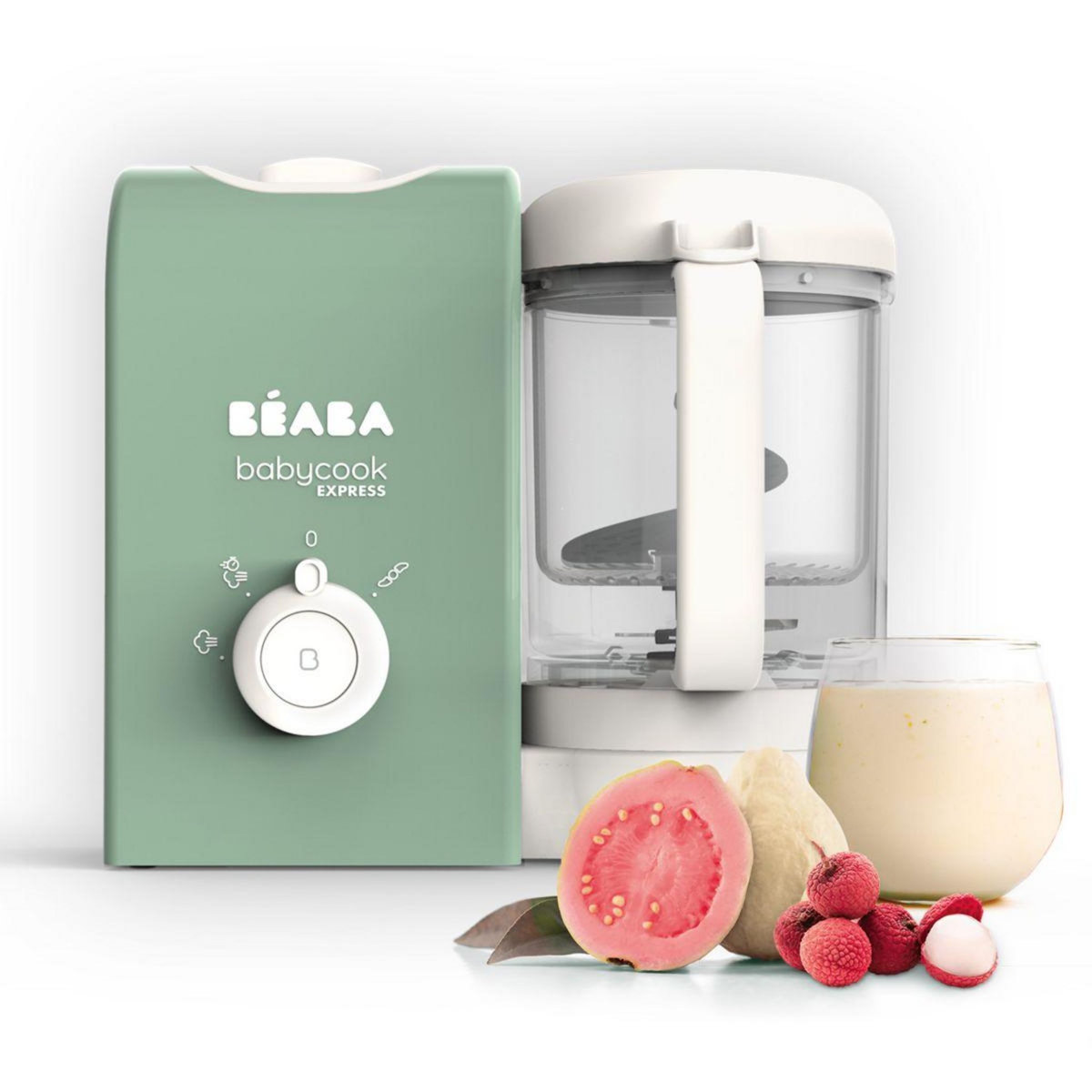 BEABA Mixeur Cuiseur Bébé Babycook Express vert sauvage