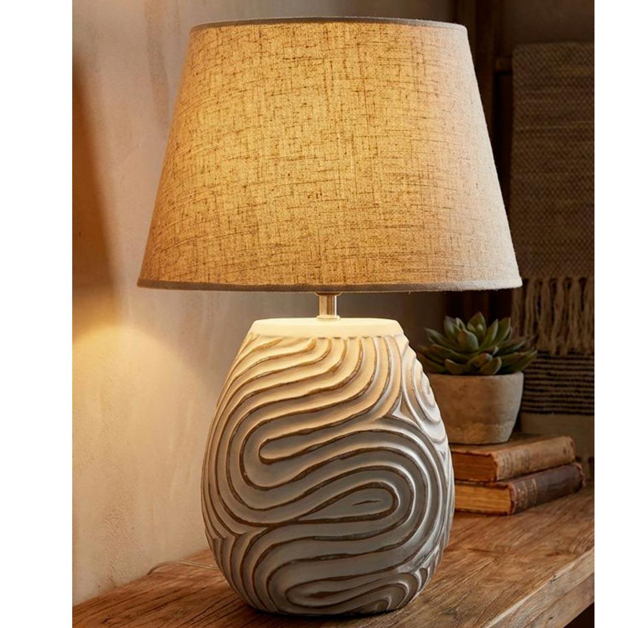 Voir la diapositive 5 : Paris Prix Lampe à poser design  oblix  55cm blanc