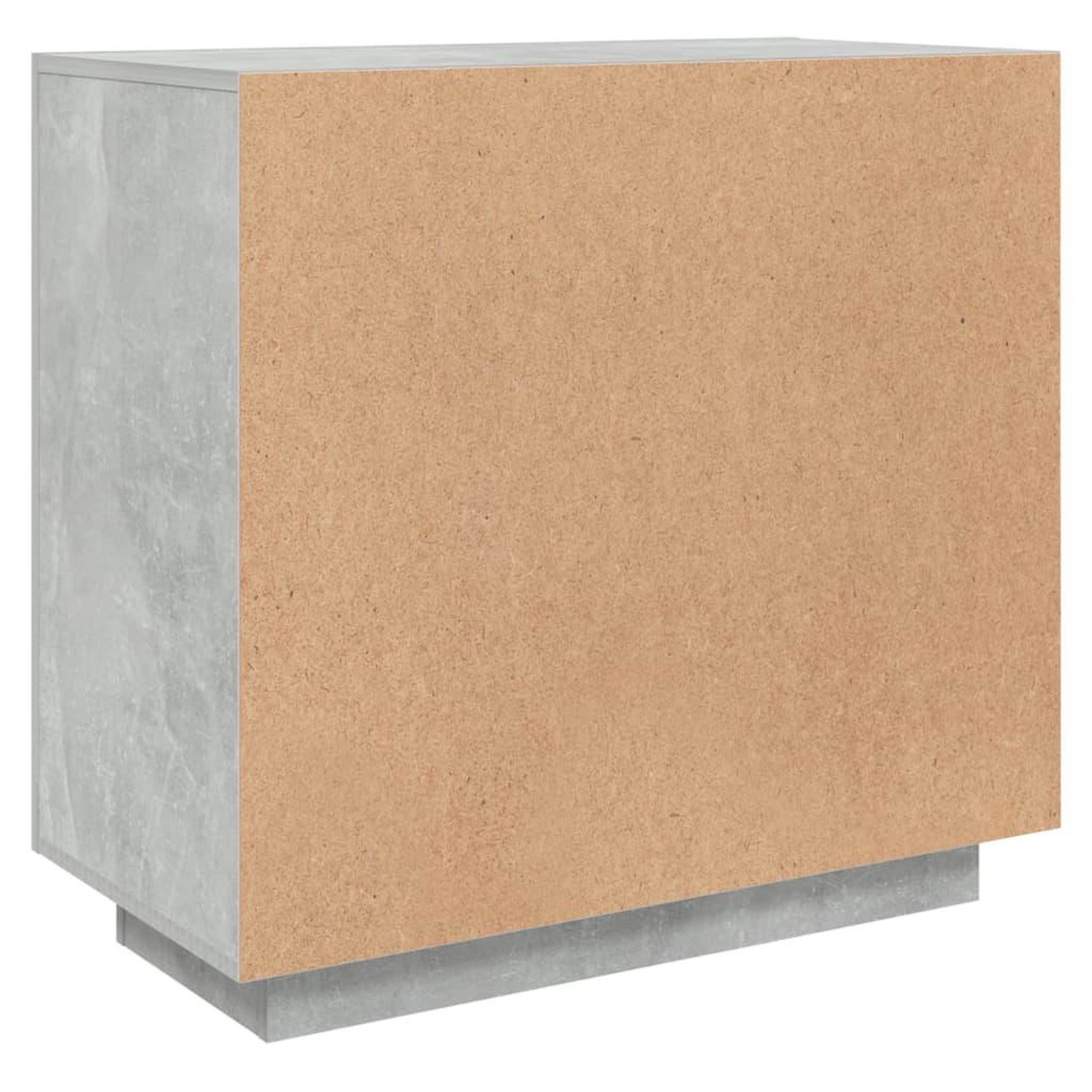 Voir la diapositive 5 : VIDAXL Buffet Gris beton 80x40x75 cm Bois d'ingenierie