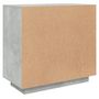 Voir la diapositive 5 : VIDAXL Buffet Gris beton 80x40x75 cm Bois d'ingenierie