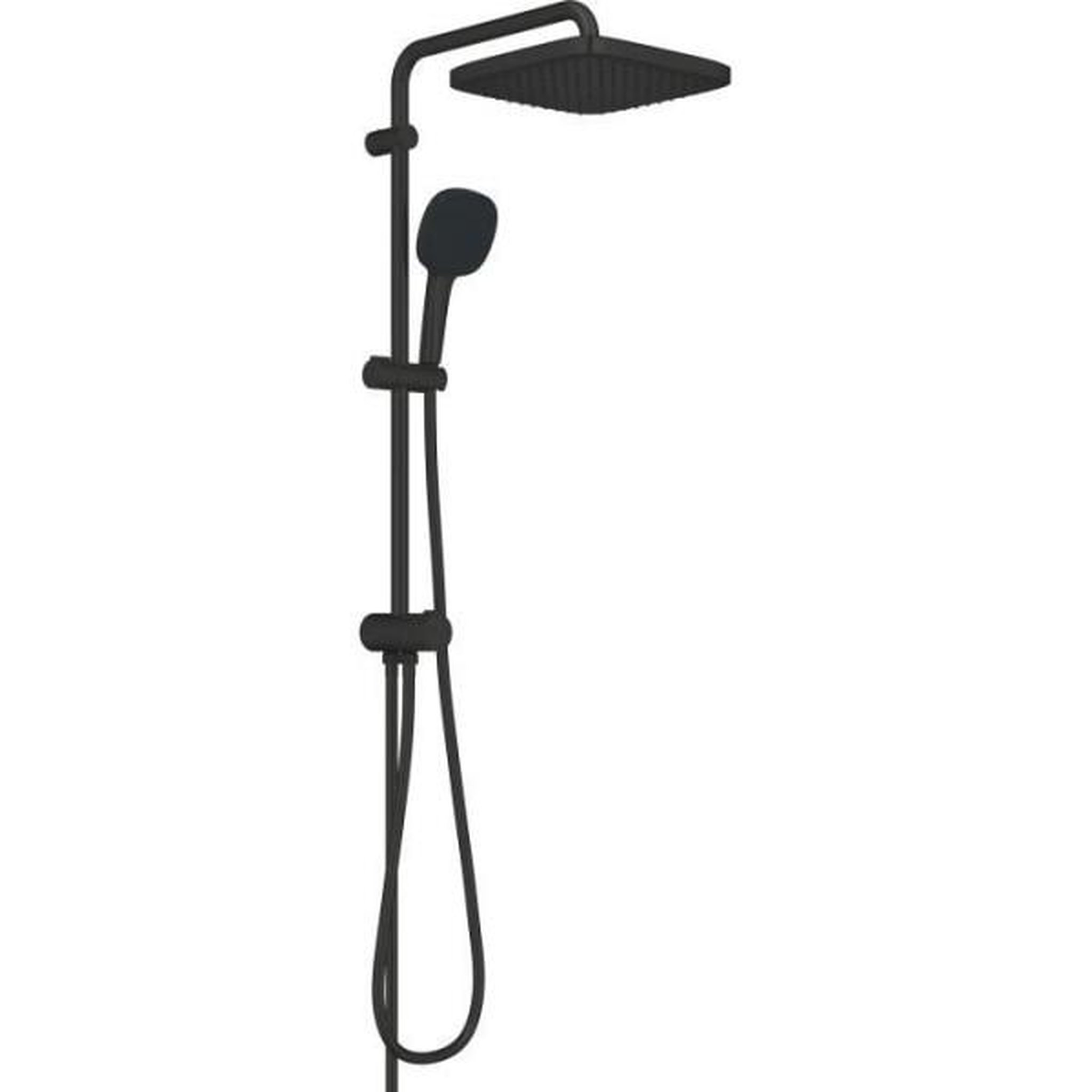 Grohe Colonne de douche avec inverseur manuel - economie d'eau - grohe vitalio comfort 250 - noir mat - 266982431