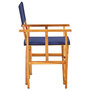 Voir la diapositive 4 : VIDAXL Chaises de metteur en scene lot de 2 Bois massif d'acacia bleu