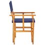 Voir la diapositive 4 : VIDAXL Chaises de metteur en scene lot de 2 Bois massif d'acacia bleu