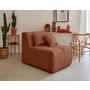 Voir la diapositive 6 : LISA DESIGN Caracas - canapé modulable d'angle droit - 5 places - en tissu
