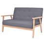Voir la diapositive 2 : VIDAXL Ensemble de canapes 2 pcs Tissu Gris fonce