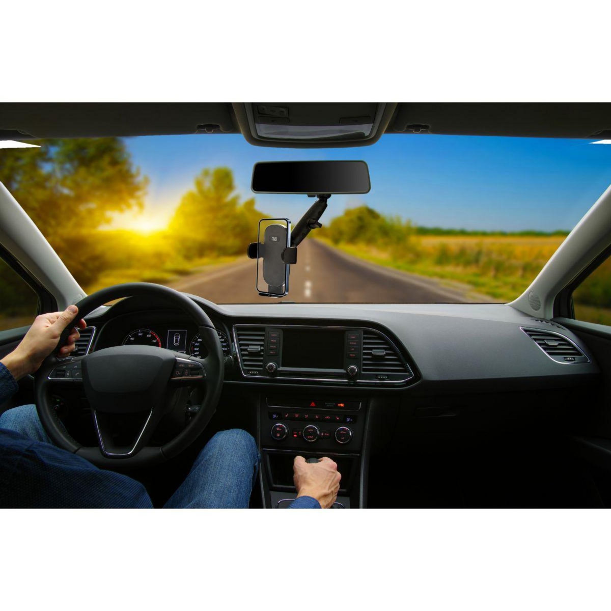 TNB Support smartphone pour rétroviseur noir