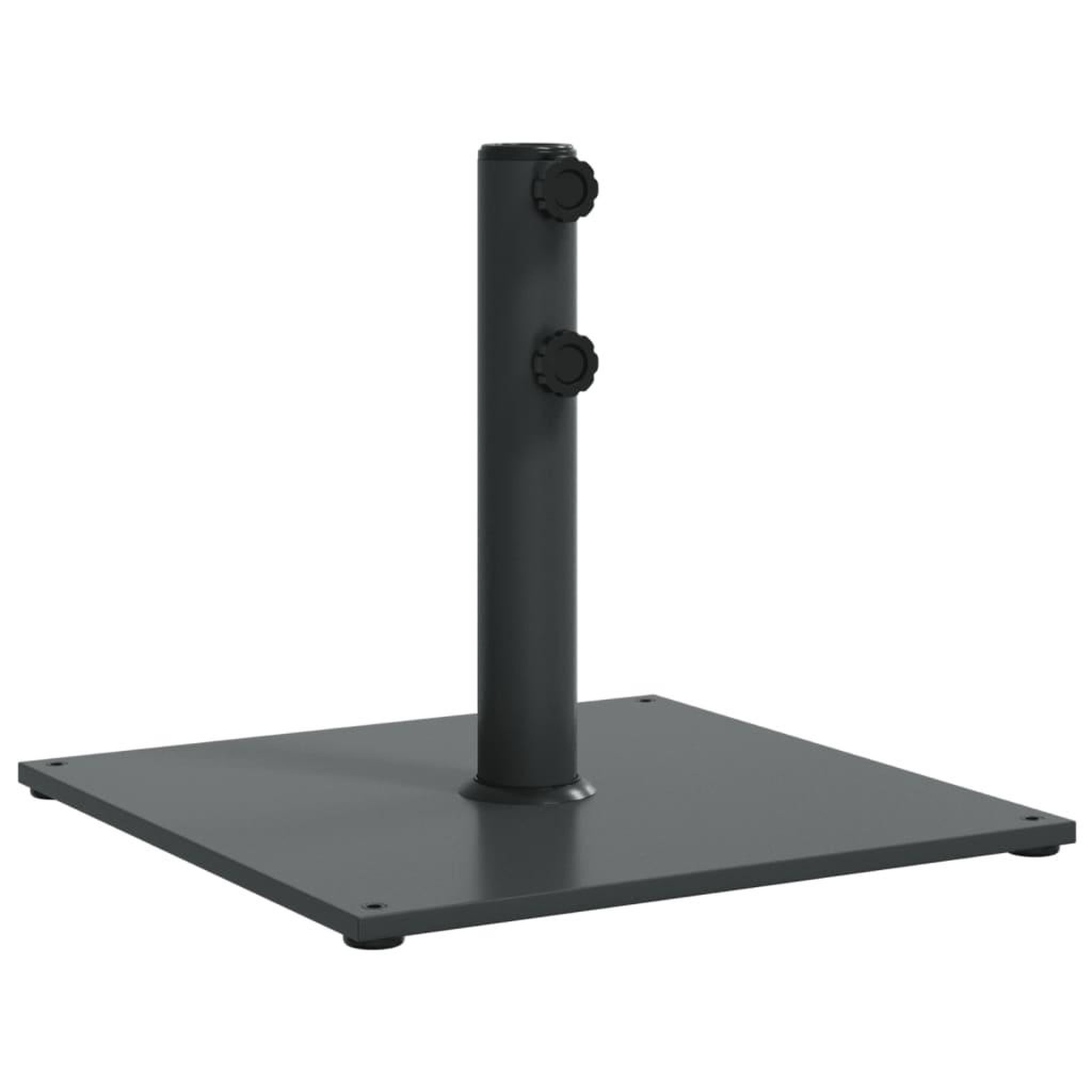 Voir la diapositive 2 : VIDAXL Base de parasol pour mats Ø32/38/48 mm 17 kg carre