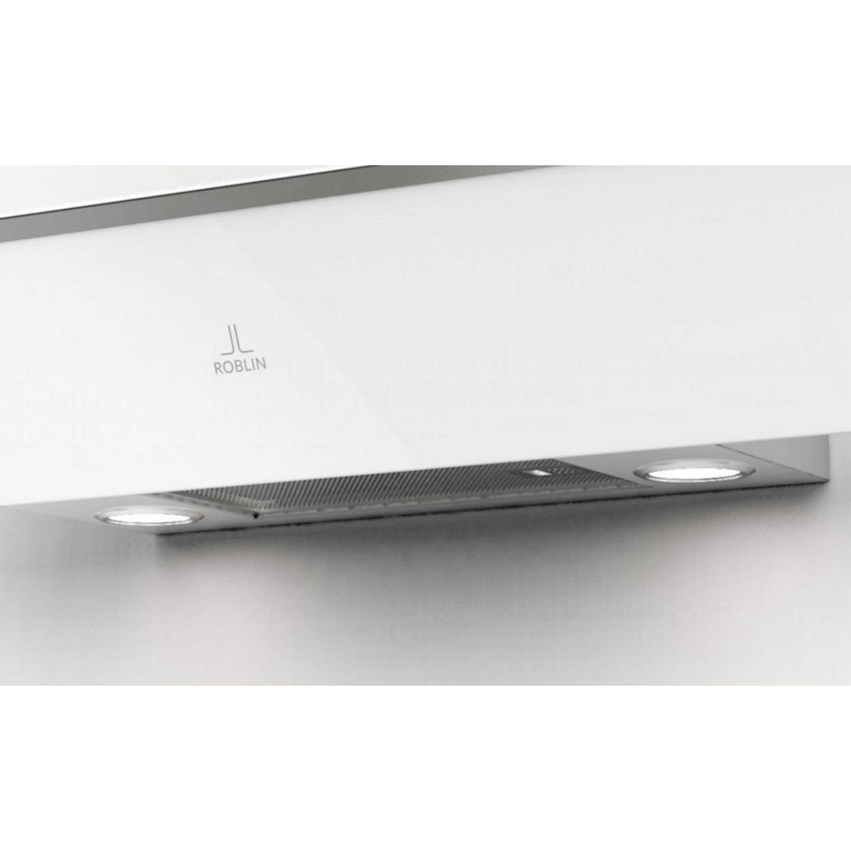 ROBLIN Hotte décorative inclinée 80cm 580m3/h blanc - 5630306