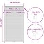 Voir la diapositive 6 : VIDAXL Store plisse 100x200 cm Blanc