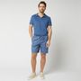 Voir la diapositive 2 : INEXTENSO Bermuda bleu en coton homme