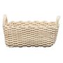 Voir la diapositive 2 : Paris Prix Lot de 3 Paniers de Rangement  Tricot  45cm Blanc