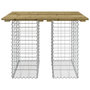 Voir la diapositive 3 : VIDAXL Banc de jardin design gabion 100x102x72 cm bois de pin impregne