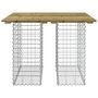 Voir la diapositive 3 : VIDAXL Banc de jardin design gabion 100x102x72 cm bois de pin impregne