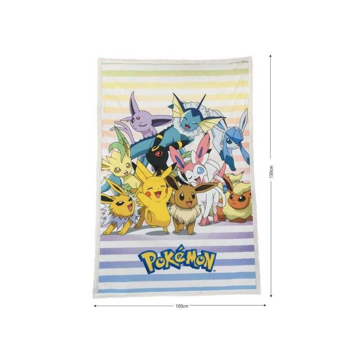 Pokemon Couverture Sherpa - POKEMON - Evolutions - 100 x 150 cm