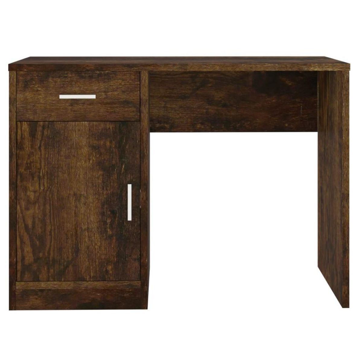 VIDAXL Bureau avec tiroir et armoire Chene fume 100x40x73 cm