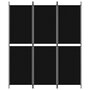 Voir la diapositive 3 : VIDAXL Cloison de separation 3 panneaux Noir 150x180 cm Tissu