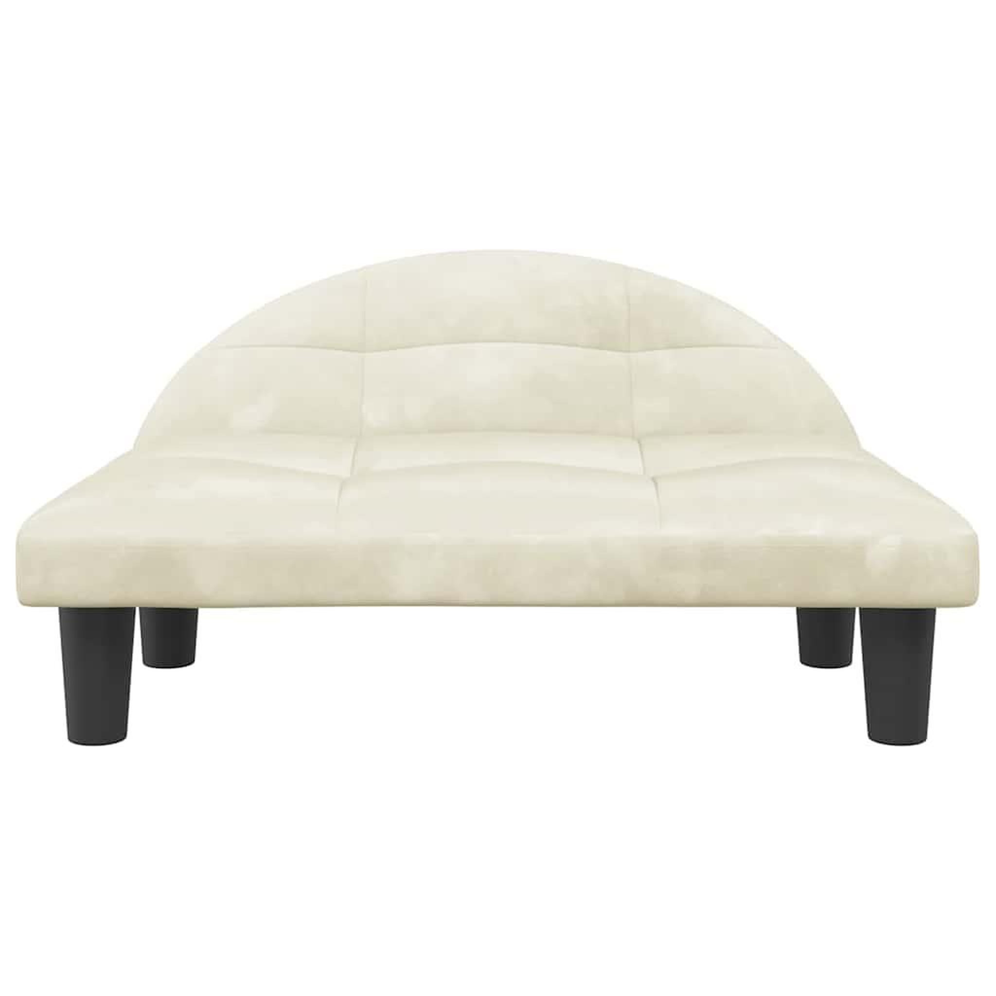 Voir la diapositive 3 : VIDAXL Lit pour chien creme 70x52x30 cm velours