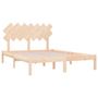 Voir la diapositive 4 : VIDAXL Cadre de lit sans matelas 140x190 cm bois massif