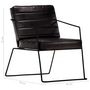 Voir la diapositive 6 : VIDAXL Fauteuil Noir Cuir veritable