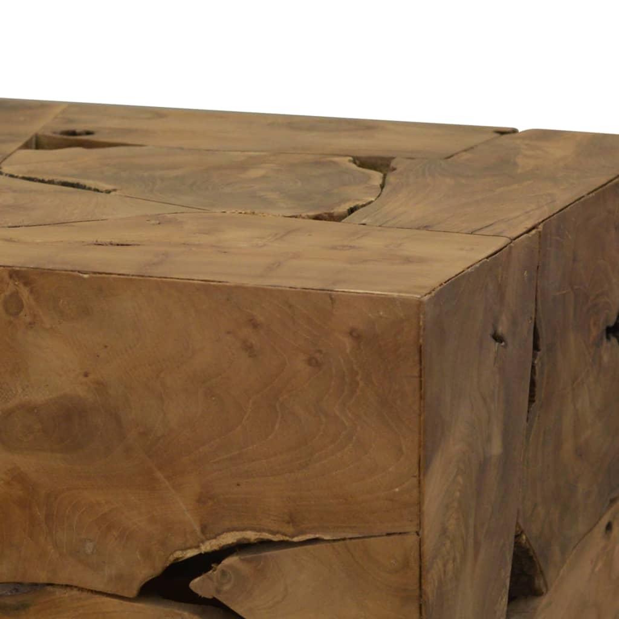 Voir la diapositive 5 : VIDAXL Table basse 50x50x35 cm teck veritable marron