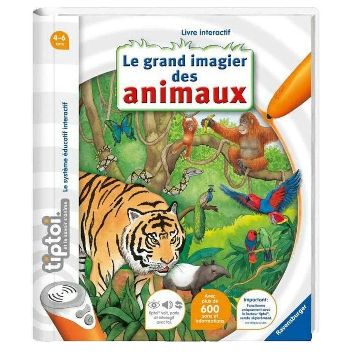 RAVENSBURGER Livre interactif Ravensburger Le grand imagier des animaux