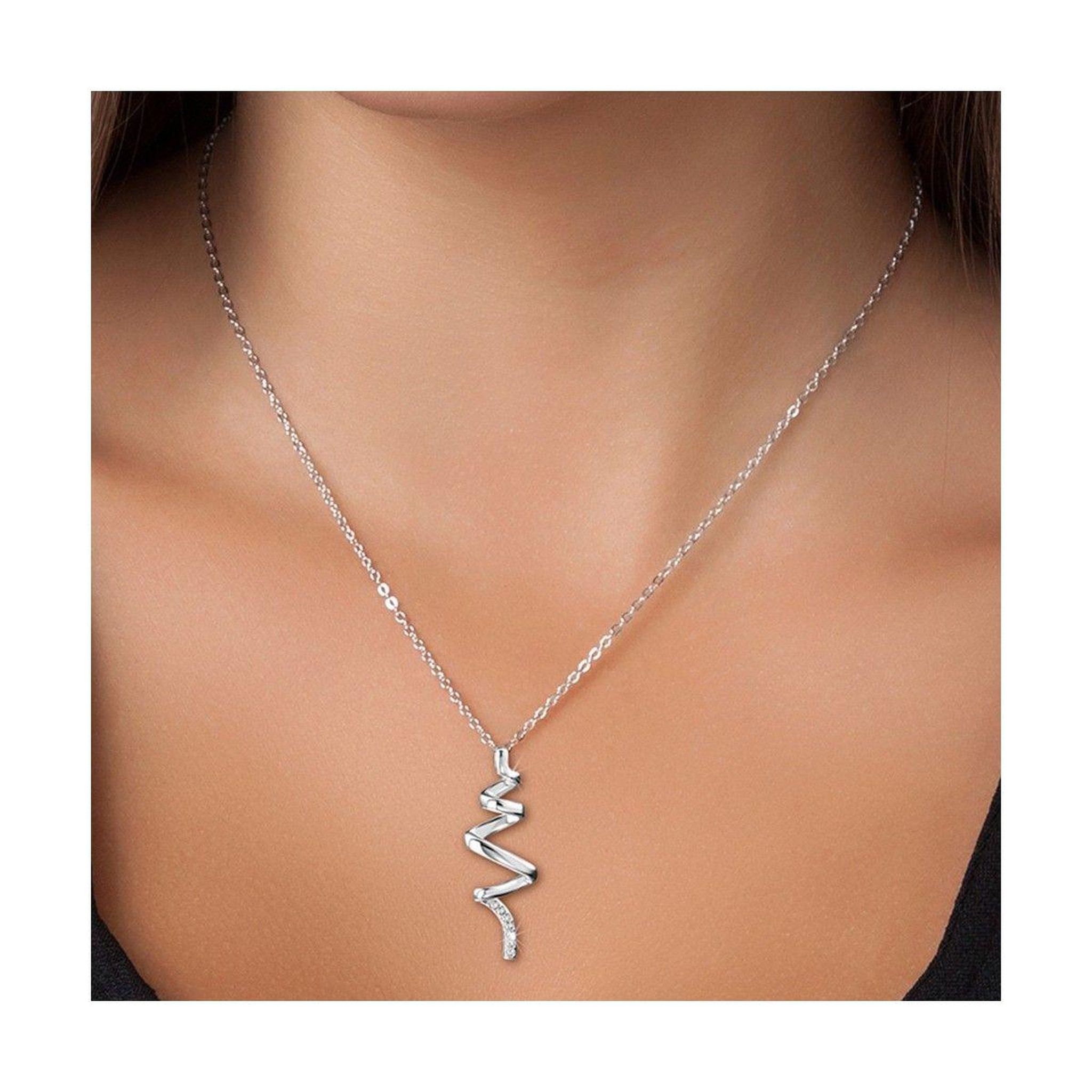 Voir la diapositive 2 : SC CRYSTAL Collier mode SC Crystal orné de Cristaux scintillants