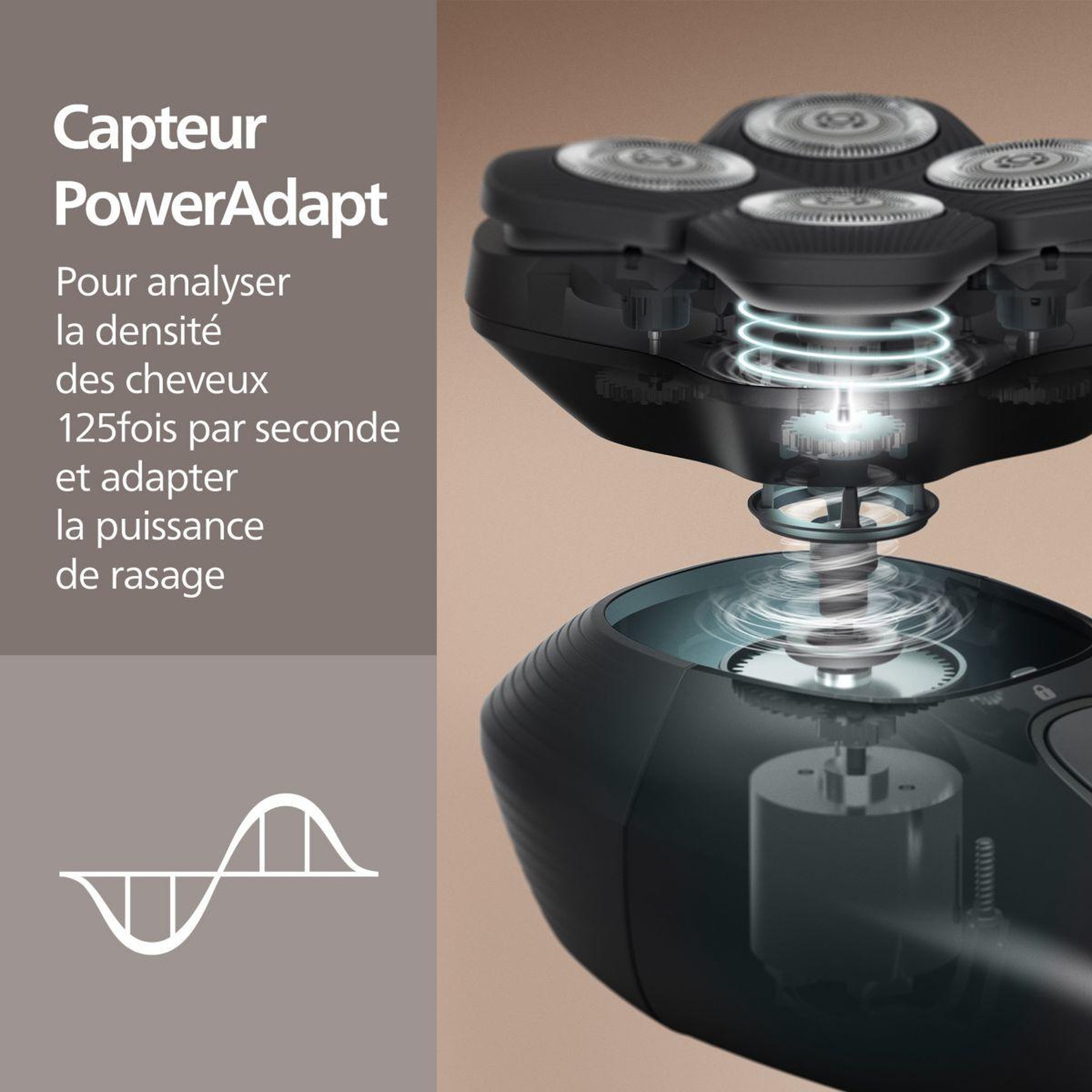 Voir la diapositive 5 : Philips Rasoir pour la tête hs7980/15 série 7000
