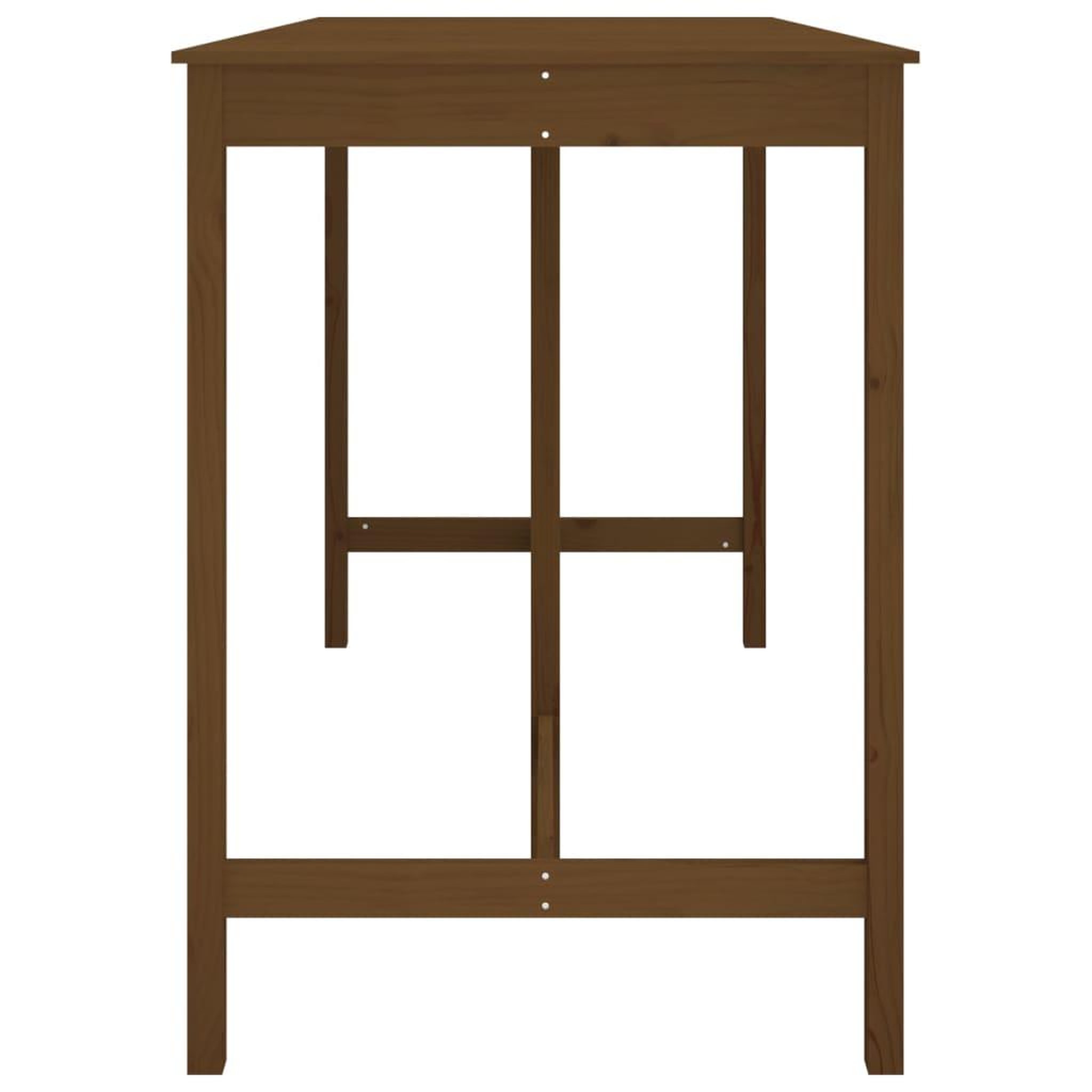 Voir la diapositive 4 : VIDAXL Table de bar Marron miel 180x80x110 cm Bois massif de pin