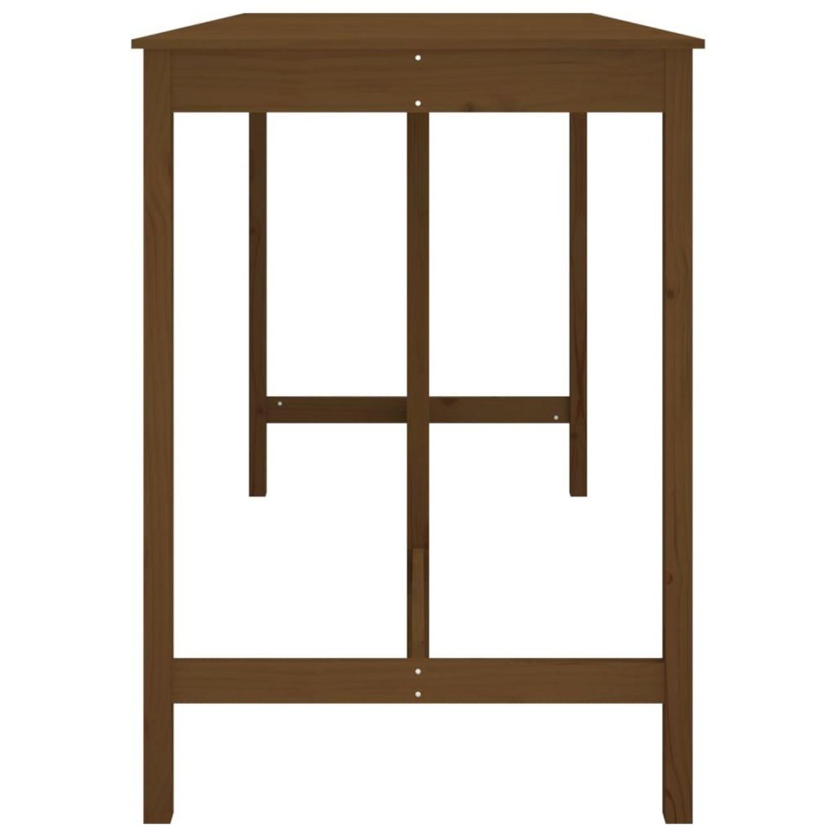 VIDAXL Table de bar Marron miel 180x80x110 cm Bois massif de pin
